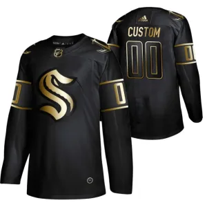 Seattle Kraken Personalisiert Golden Edition Authentic Trikot - Herren (Schwarz) Seattle Kraken Personalisiert Golden Edition Authentic Trikot - Herren (Schwarz)
