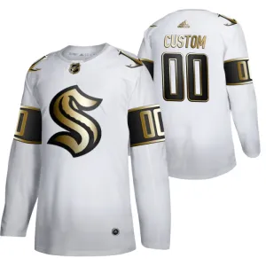 Seattle Kraken Personalisiert Golden Edition Authentic Trikot - Herren (Weiss) Seattle Kraken Personalisiert Golden Edition Authentic Trikot - Herren (Weiss)