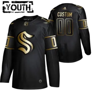 Seattle Kraken Personalisiert Golden Edition Authentic Trikot - Kinder (Schwarz) Seattle Kraken Personalisiert Golden Edition Authentic Trikot - Kinder (Schwarz)