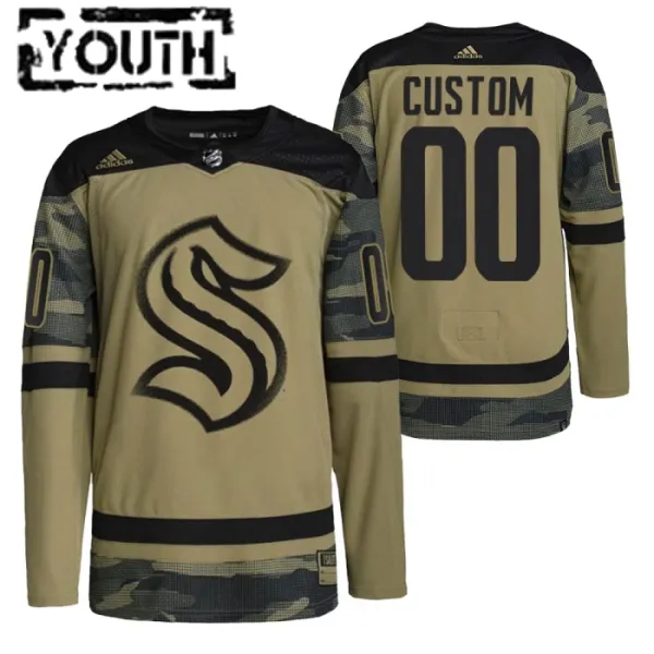 Seattle Kraken Personalisiert Salute To Service Authentic Trikot - Kinder Seattle Kraken Personalisiert Salute To Service Authentic Trikot - Kinder