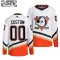 Adidas Anaheim Ducks Personalisiert 22/23 Reverse Retro 2.0 Authentic Trikot - Kinder (Weiss)