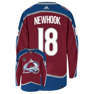 Adidas Colorado Avalanche Alex Newhook 18 Stanley Cup 2022 Authentic Trikot - Herren