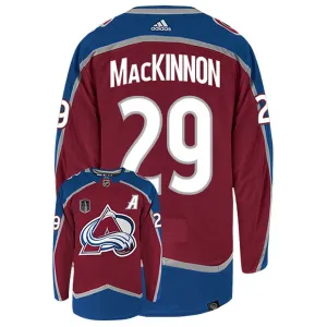 Adidas Colorado Avalanche Nathan Mackinnon 29 Stanley Cup 2022 Authentic Trikot - Herren