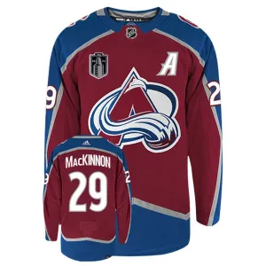 Adidas Colorado Avalanche Nathan Mackinnon 29 Stanley Cup 2022 Authentic Trikot - Herren