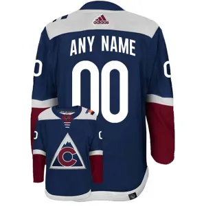 Adidas Colorado Avalanche Personalisiert Alternate Authentic Trikot - Herren (Navy)