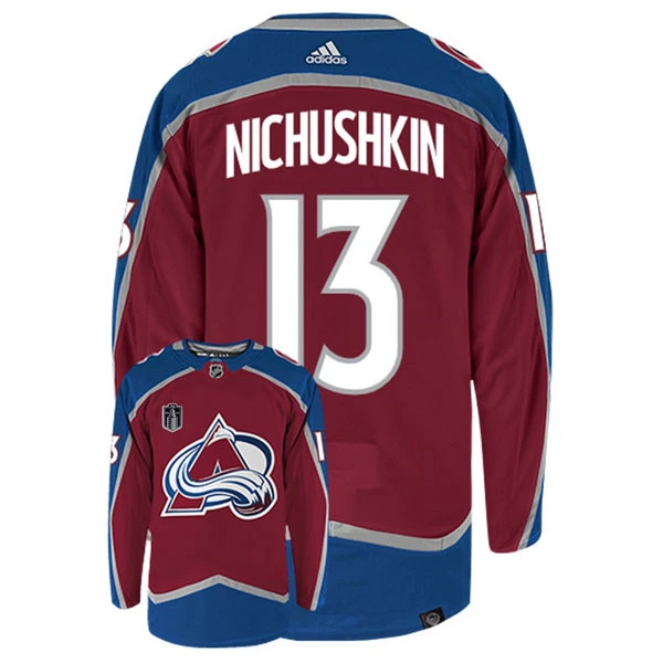 Adidas Colorado Avalanche Valeri Nichushkin 13 Stanley Cup 2022 Authentic Trikot - Herren Adidas Colorado Avalanche Valeri Nichushkin 13 Stanley Cup 2022 Authentic Trikot - Herren