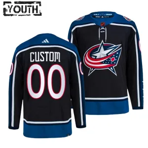 Adidas Columbus Blue Jackets Personalisiert 22/23 Reverse Retro 2.0 Authentic Trikot - Kinder (Schwarz) Adidas Columbus Blue Jackets Personalisiert 22/23 Reverse Retro 2.0 Authentic Trikot - Kinder (Schwarz)
