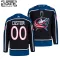 Adidas Columbus Blue Jackets Personalisiert 22/23 Reverse Retro 2.0 Authentic Trikot - Kinder (Schwarz)
