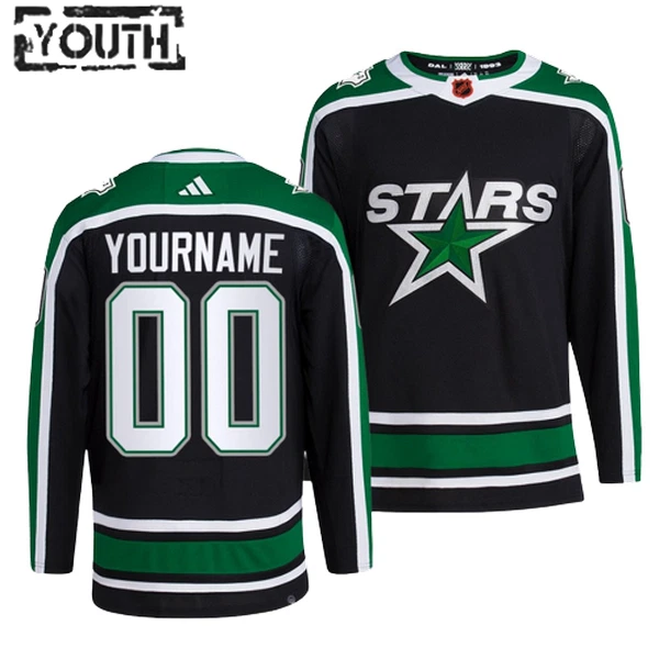 Adidas Dallas Stars Personalisiert 22/23 Reverse Retro 2.0 Authentic Trikot - Kinder (Schwarz) Adidas Dallas Stars Personalisiert 22/23 Reverse Retro 2.0 Authentic Trikot - Kinder (Schwarz)