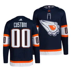 Adidas Edmonton Oilers Personalisiert 22/23 Reverse Retro 2.0 Authentic Trikot - Herren (Navy)