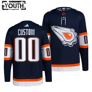 Adidas Edmonton Oilers Personalisiert 22/23 Reverse Retro 2.0 Authentic Trikot - Kinder (Navy)