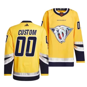 Adidas Nashville Predators Personalisiert 22/23 Reverse Retro 2.0 Authentic Trikot - Herren (Gelb) Adidas Nashville Predators Personalisiert 22/23 Reverse Retro 2.0 Authentic Trikot - Herren (Gelb)