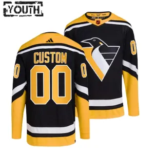 Adidas Pittsburgh Penguins Personalisiert 22/23 Reverse Retro 2.0 Authentic Trikot - Kinder (Schwarz) Adidas Pittsburgh Penguins Personalisiert 22/23 Reverse Retro 2.0 Authentic Trikot - Kinder (Schwarz)