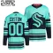 Adidas Seattle Kraken Personalisiert 22/23 Reverse Retro 2.0 Authentic Trikot - Kinder (Eisblau)