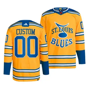 Adidas St. Louis Blues Personalisiert 22/23 Reverse Retro 2.0 Authentic Trikot - Herren (Gelb) Adidas St. Louis Blues Personalisiert 22/23 Reverse Retro 2.0 Authentic Trikot - Herren (Gelb)