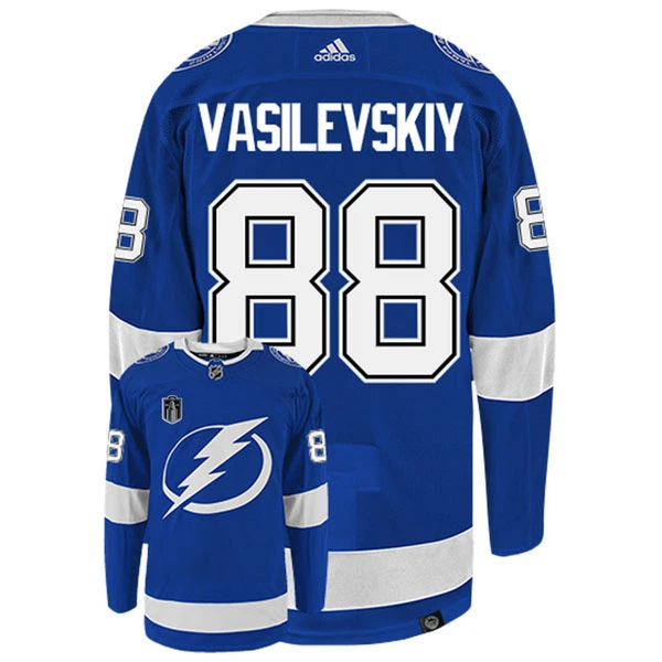 Adidas Tampa Bay Lightning Andrei Vasilevskiy 88 Stanley Cup 2022 Authentic Trikot - Herren (Blau) Adidas Tampa Bay Lightning Andrei Vasilevskiy 88 Stanley Cup 2022 Authentic Trikot - Herren (Blau)