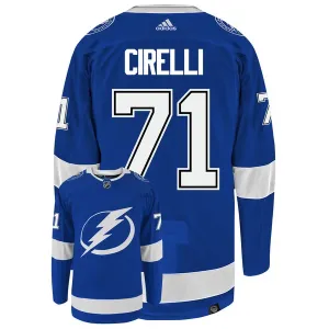 Adidas Tampa Bay Lightning Anthony Cirelli 71Authentic Stanley Cup 2022 Trikot - Herren (Blau)
