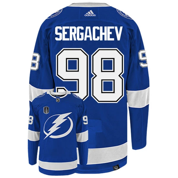 Adidas Tampa Bay Lightning Mikhail Sergachev 98 Stanley Cup 2022 Authentic Trikot - Herren (Blau) Adidas Tampa Bay Lightning Mikhail Sergachev 98 Stanley Cup 2022 Authentic Trikot - Herren (Blau)