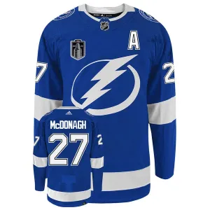 Adidas Tampa Bay Lightning Ryan McDonagh 27 Stanley Cup 2022 Authentic Trikot - Herren (Blau)