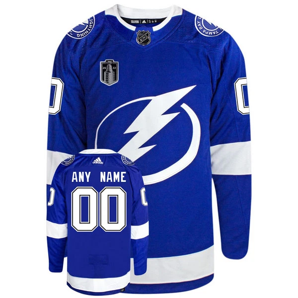 Adidas Tampa Bay Lightning Stanley Cup 2022 Authentic Trikot - Herren (Blau)