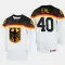 Deutschland Alexander Ehl 40 IIHF World Championship 2023 Trikot - Herren (Weiss)