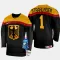 Deutschland Dustin Strahlmeier 1 IIHF World Championship 2023 Trikot - Herren (Schwarz)