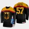 Deutschland Leon Huttl 57 IIHF World Championship 2023 Trikot - Herren (Schwarz)