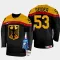Deutschland Moritz Seider 53 IIHF World Championship 2023 Trikot - Herren (Schwarz)