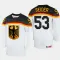 Deutschland Moritz Seider 53 IIHF World Championship 2023 Trikot - Herren (Weiss)
