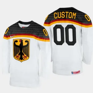 Deutschland Personalisiert IIHF World Championship 2023 Trikot - Herren (Weiss)