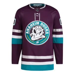 Adidas Anaheim Ducks Personalisiert 30 Jahre Jubiläum 23/24 Alternate Authentic Trikot - Herren (Lila)