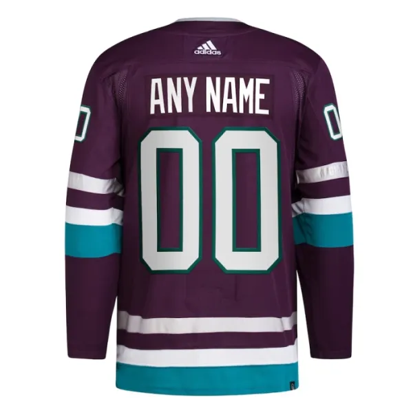 Adidas Anaheim Ducks Personalisiert 30 Jahre Jubiläum 23/24 Alternate Authentic Trikot - Herren (Lila)