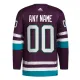 Adidas Anaheim Ducks Personalisiert 30 Jahre Jubiläum 23/24 Alternate Authentic Trikot - Herren (Lila)