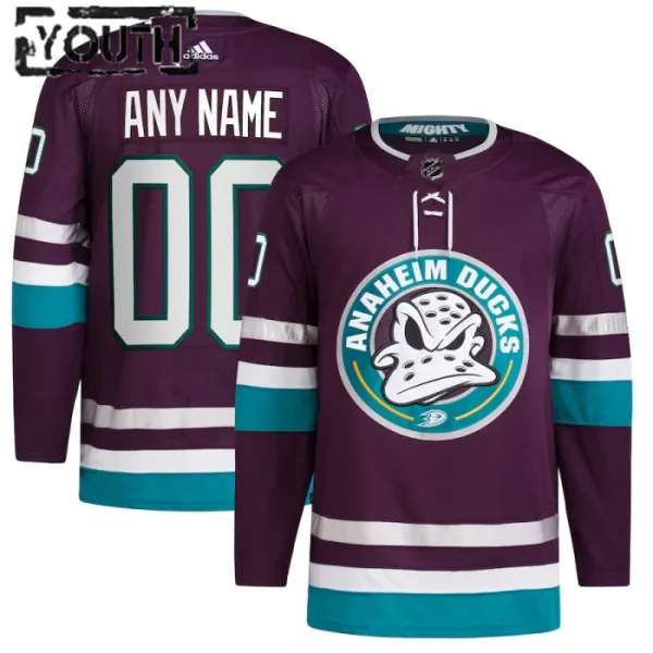 Adidas Anaheim Ducks Personalisiert 30 Jahre Jubiläum 23/24 Alternate Authentic Trikot - Kinder (Lila) Adidas Anaheim Ducks Personalisiert 30 Jahre Jubiläum 23/24 Alternate Authentic Trikot - Kinder (Lila)