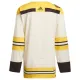 Adidas Boston Bruins Personalisiert 100 Jahre Jubiläum 23/24 Authentic Trikot - Herren (Cream)