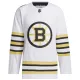 Adidas Boston Bruins Personalisiert 100 Jahre Jubiläum 23/24 Authentic Trikot - Herren (Weiss)