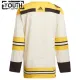 Adidas Boston Bruins Personalisiert 100 Jahre Jubiläum 23/24 Authentic Trikot - Kinder (Cream)