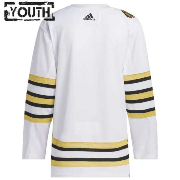 Adidas Boston Bruins Personalisiert 100 Jahre Jubiläum 23/24 Authentic Trikot - Kinder (Weiss)