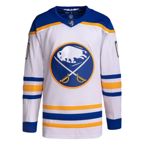Adidas Buffalo Sabres Personalisiert 23/24 Away Authentic Trikot - Herren (Weiss)