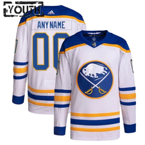 Adidas Buffalo Sabres Personalisiert 23/24 Away Authentic Trikot - Kinder (Weiss) Adidas Buffalo Sabres Personalisiert 23/24 Away Authentic Trikot - Kinder (Weiss)