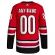Adidas Carolina Hurricanes Personalisiert 23/24 Alternate Authentic Trikot - Herren (Rot)