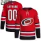 Adidas Carolina Hurricanes Personalisiert 23/24 Alternate Authentic Trikot - Kinder (Rot)