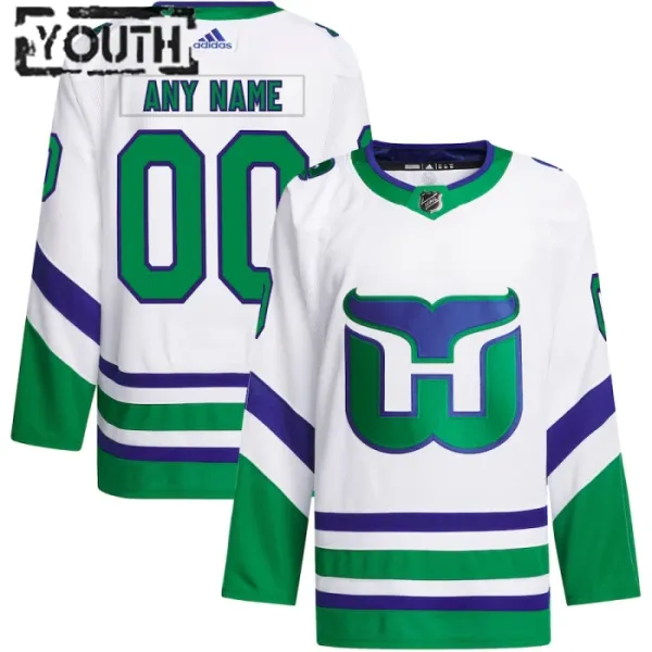 Adidas Carolina Hurricanes Personalisiert 23/24 Authentic Trikot - Kinder (Weiss) Adidas Carolina Hurricanes Personalisiert 23/24 Authentic Trikot - Kinder (Weiss)
