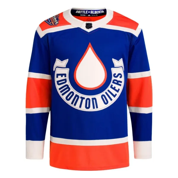 Adidas Edmonton Oilers Personalisiert 23/24 Heritage Classic Authentic Trikot - Herren (Blau)