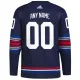 Adidas New York Rangers Personalisiert 23/24 Alternate Authentic Trikot - Herren (Navy)
