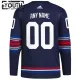 Adidas New York Rangers Personalisiert 23/24 Alternate Authentic Trikot - Kinder (Navy)
