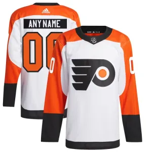 Adidas Philadelphia Flyers Personalisiert 23/24 Away Authentic Trikot - Herren (Weiss)