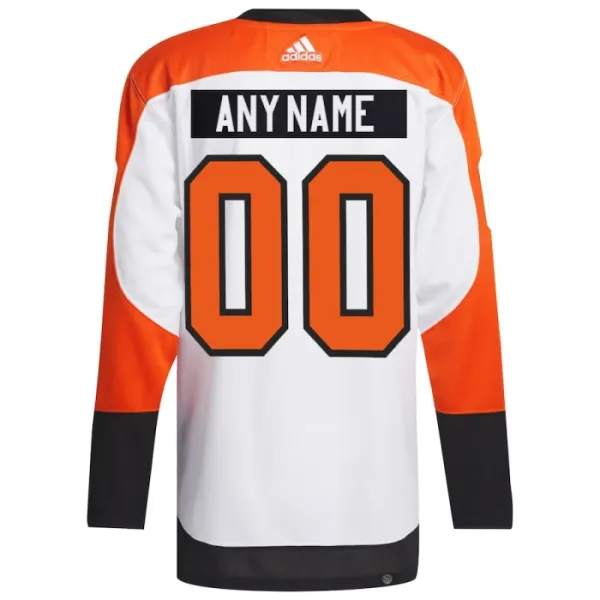 Adidas Philadelphia Flyers Personalisiert 23/24 Away Authentic Trikot - Herren (Weiss)