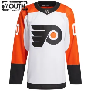 Adidas Philadelphia Flyers Personalisiert 23/24 Away Authentic Trikot - Kinder (Weiss)
