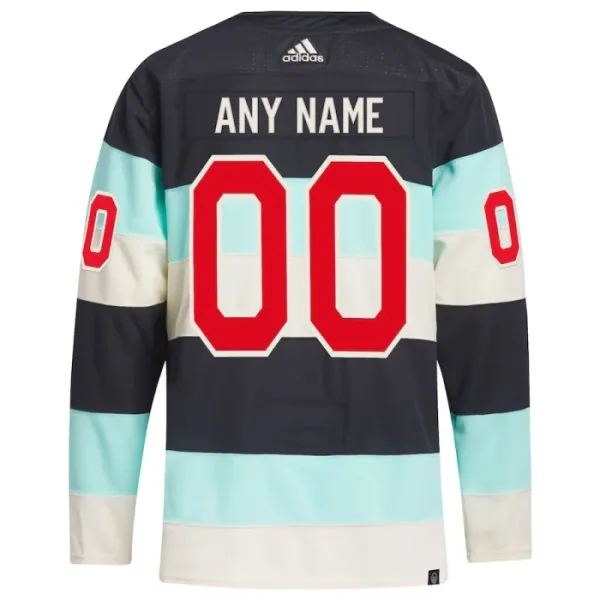 Adidas Seattle Kraken Personalisiert 23/24 Winter Classic Authentic Trikot - Herren (Blau)